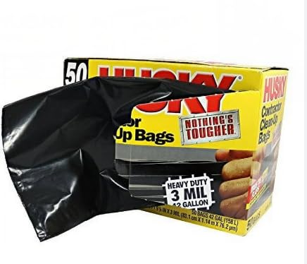 42 Gallon Heavy Duty Black Trash Bags C759835