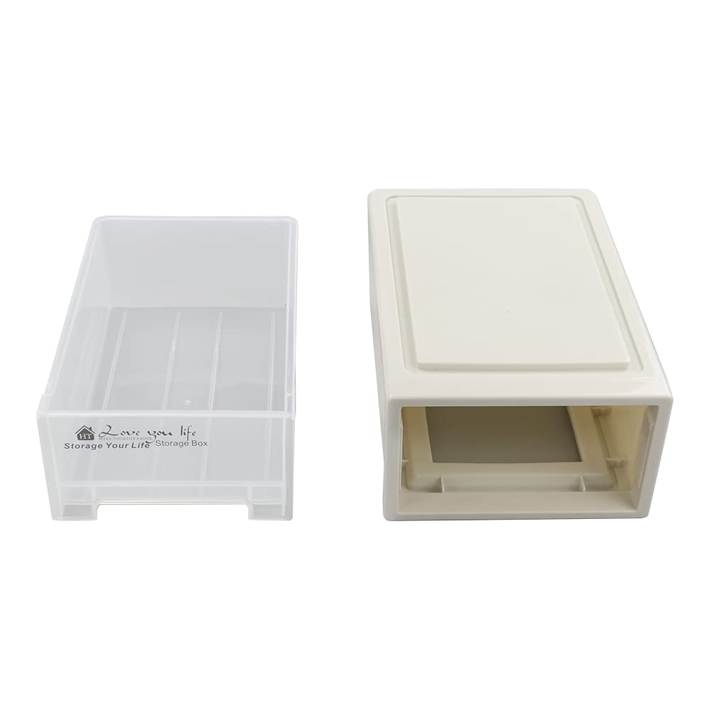 17.8 Quart 4 Pcs Plastic Stacking Storage Drawer B763