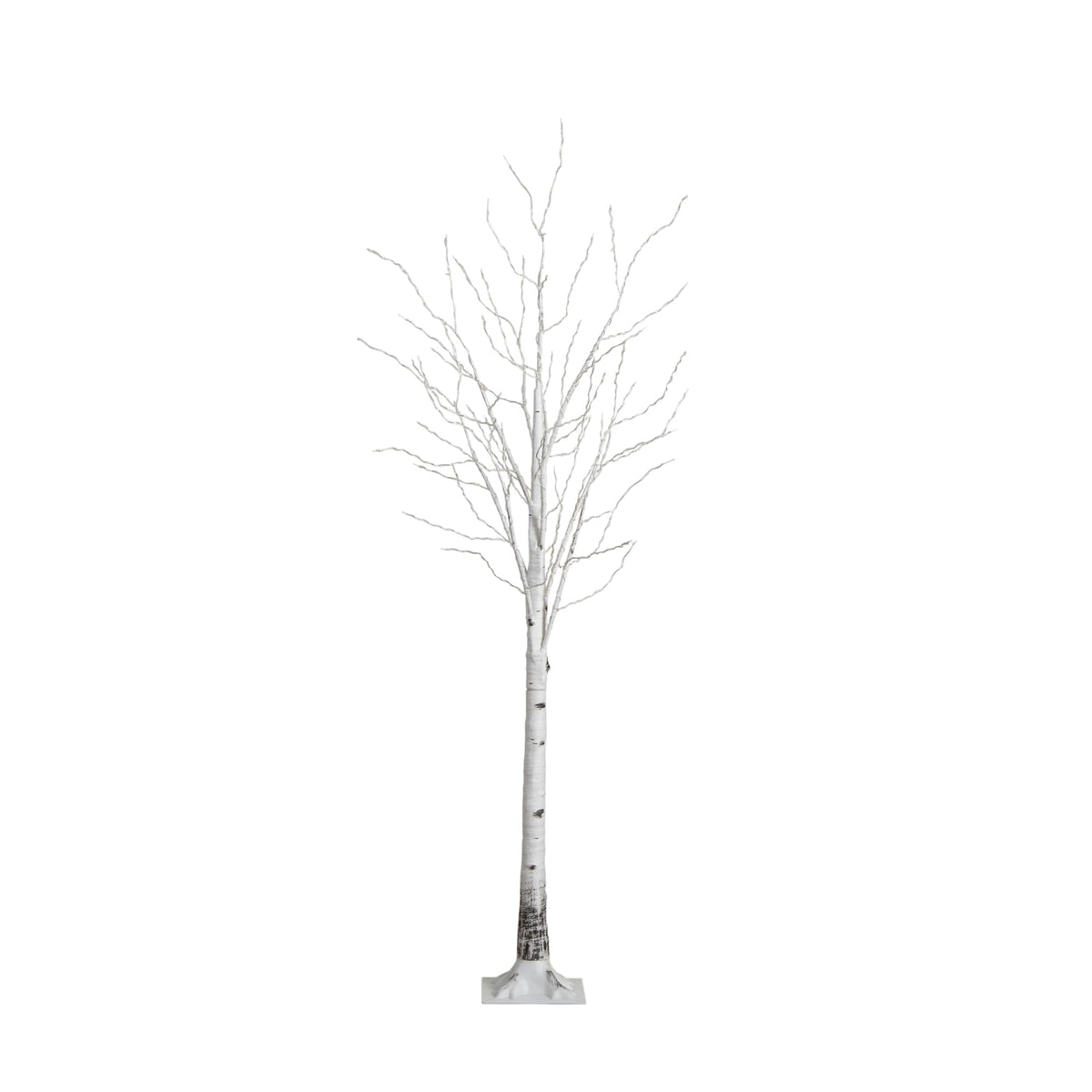 7-FT Pre-lit Artificial White Birch Tree with LED Lights S623
