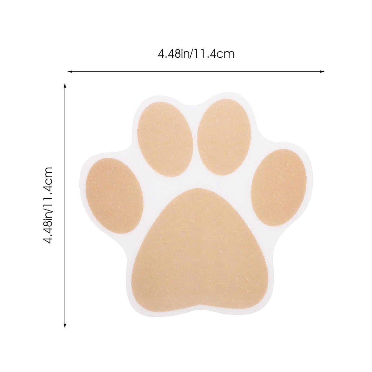 Gold Dog Paw Non Slip Bathtub Floor Stickers with Scraper C29051