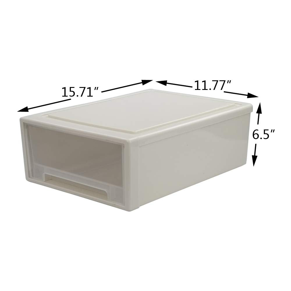 17.8 Quart 4 Pcs Plastic Stacking Storage Drawer B763