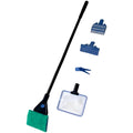 5 in 1 Aquarium Cleaning Kit with Algae Scraper Gravel Rake Fish Net and Brush N591