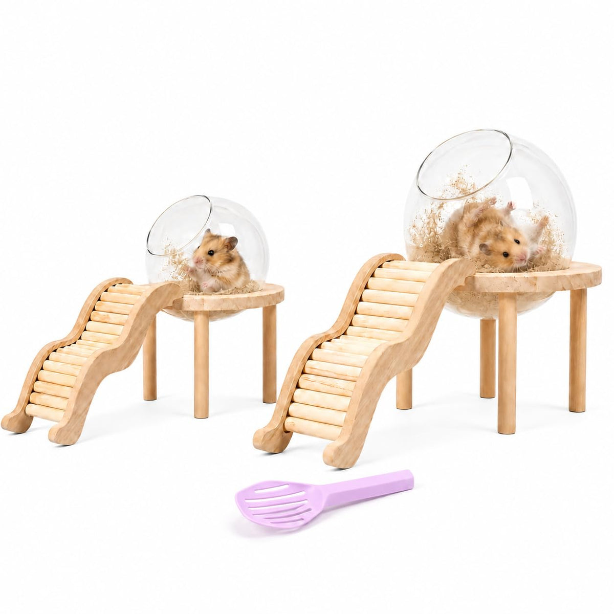 Hamster Bath Container with Clear Dome U8476