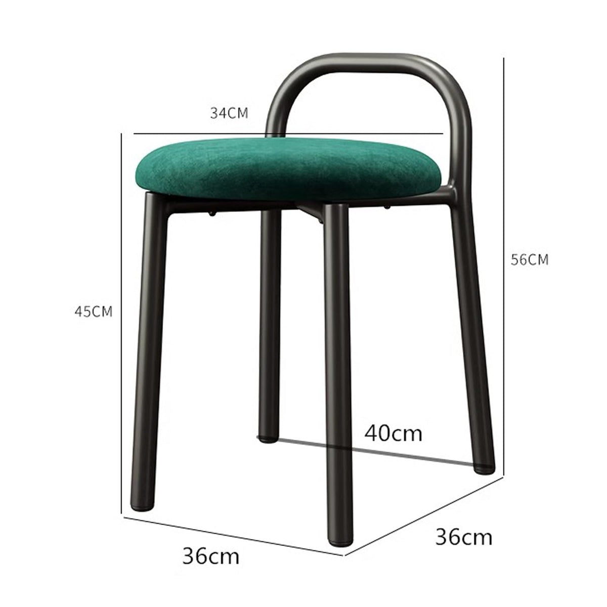 Grey 22in Stacking Metal Bar Stools Q7621