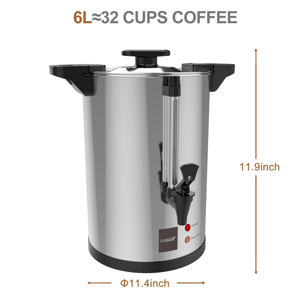 32-Cup Stainless Steel Electric Coffee Urn Y785