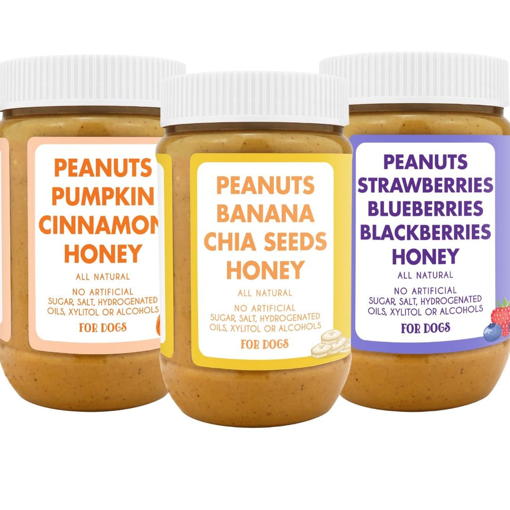 100% Natural Dog Peanut Butter Set of 3 P640