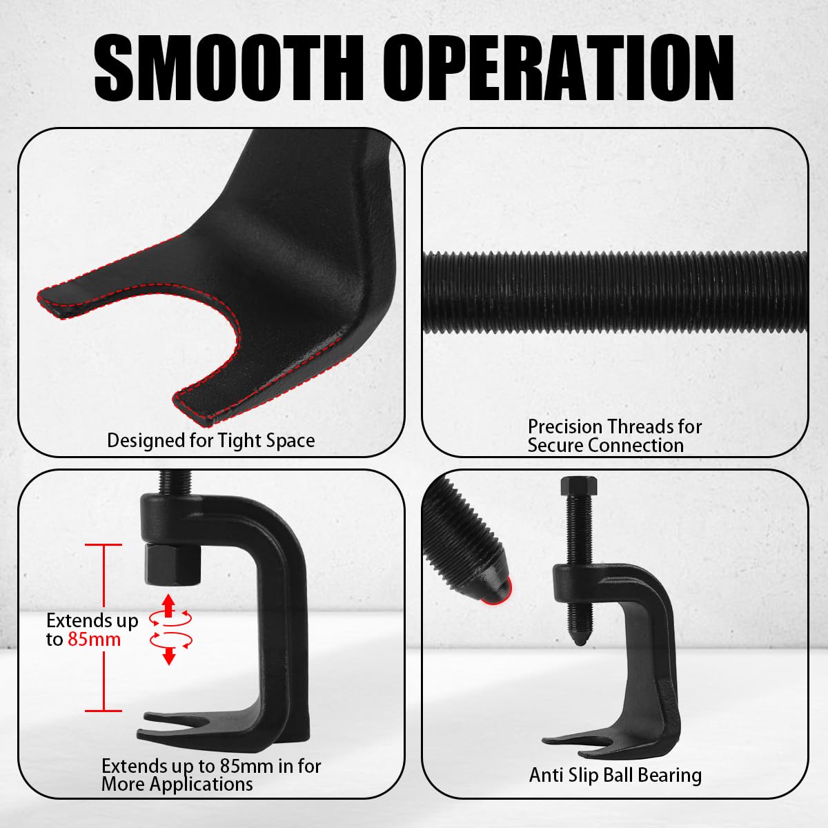 Ball Joint Separator Tool Extends Up to 2 3/8 Inches E84463