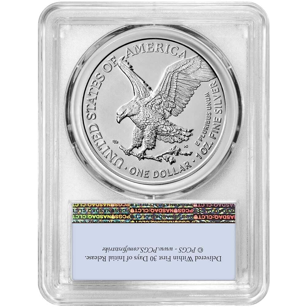 2024 $1 American Silver Eagle PCGS MS70 First Day of Issue E565