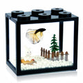 0.6 Gallon Acrylic Stackable Mini Aquarium Tank with Gravel S506454