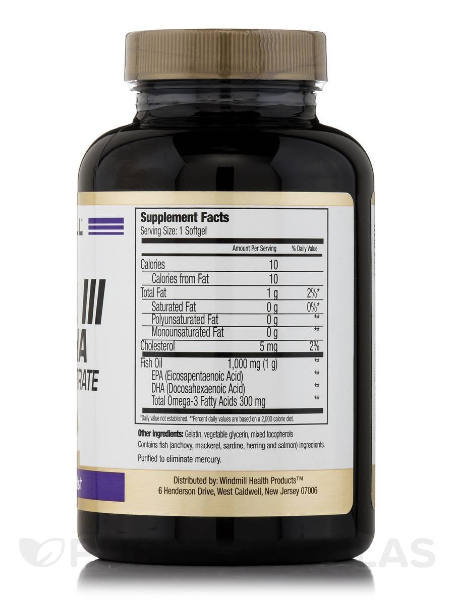 Omega 3 Fish Oil 1,000 mg Softgels, 90 ct B560