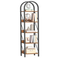 5-Tier Arched Bookshelf with Metal Frame W81401