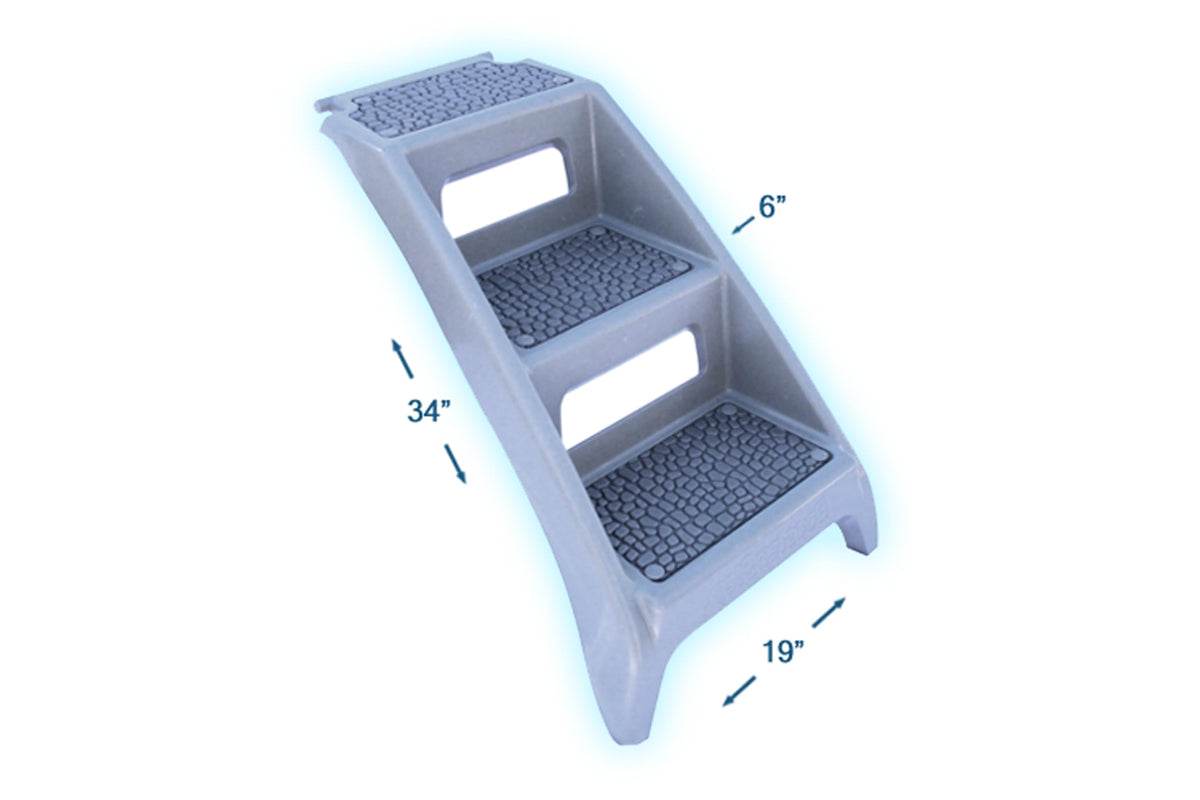 Elevated Pet Bathing Large Teal with Steps F930300