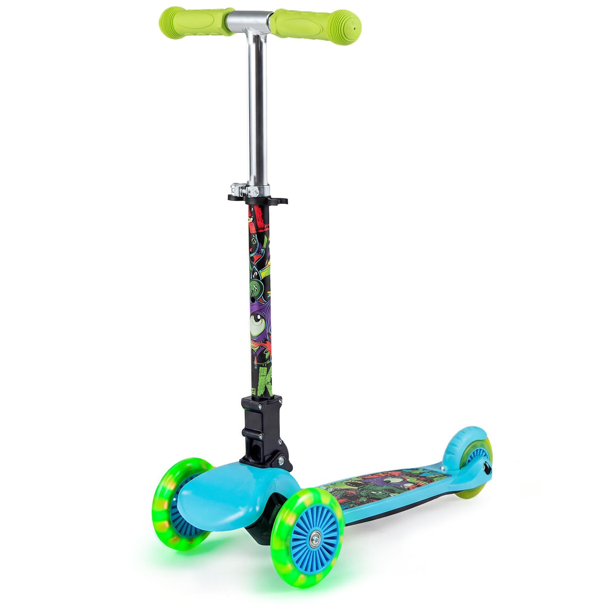 Kids 3-Wheel Kick Scooter with LED Front Wheels P2668
