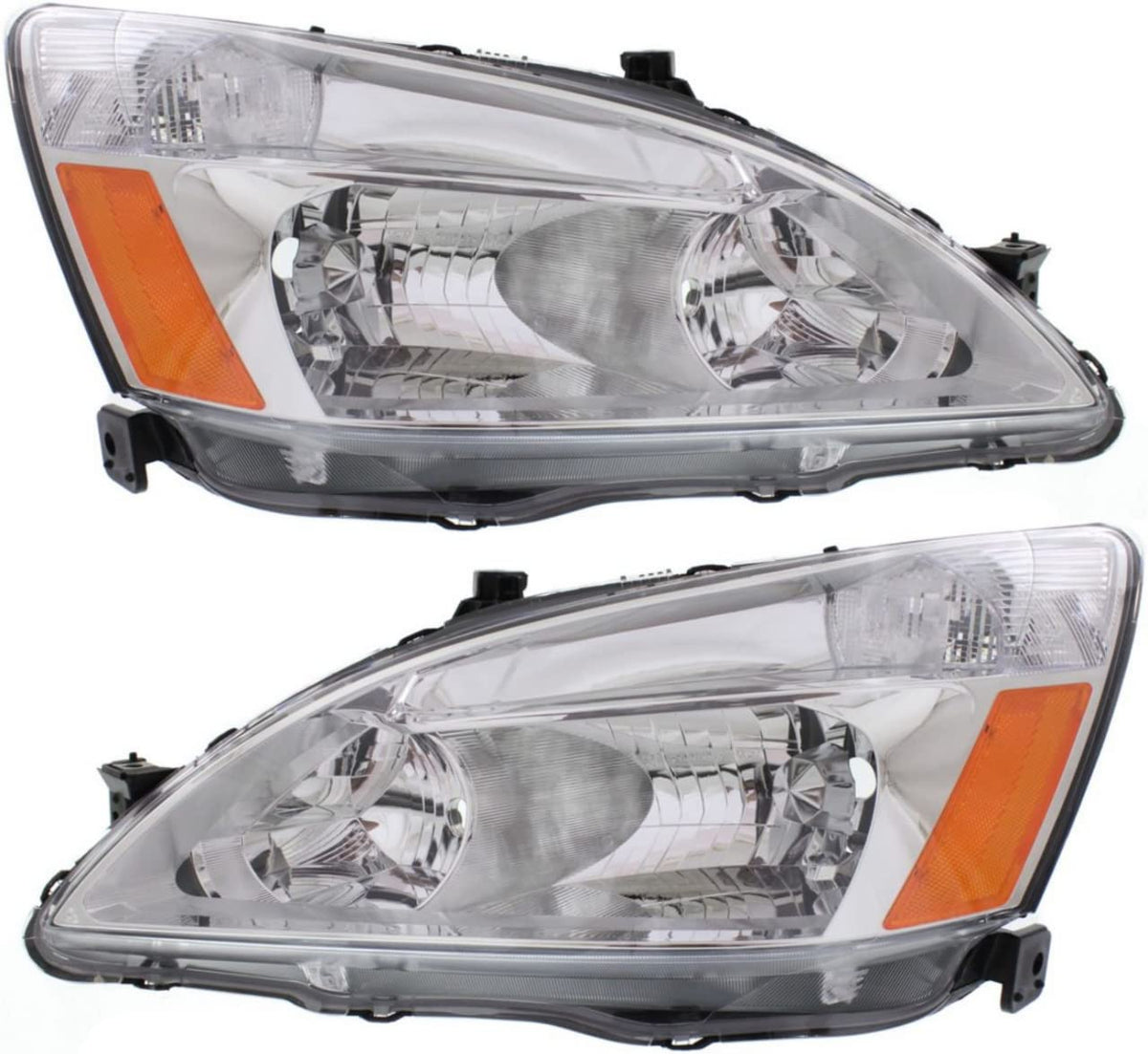 Headlights Lens and Housing Pair/Set for 2003-2007 Honda Accord U607338