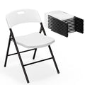 White Plastic Folding Chairs H74491