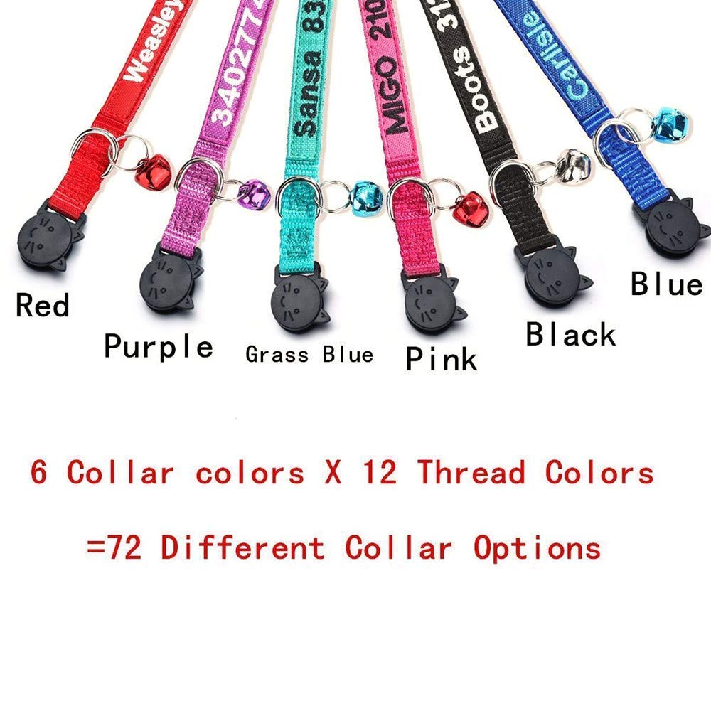 Nylon Cat Collar with Bell U629