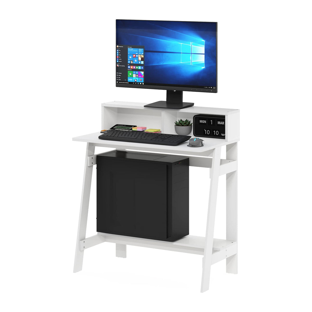 32-Inch Computer Desk with Hutch Shelf P571694