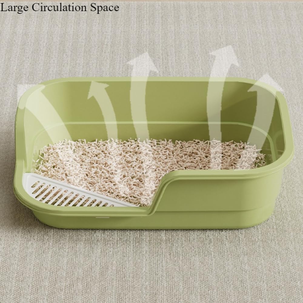 High Sides Low Entry Cat Litter Box D7064