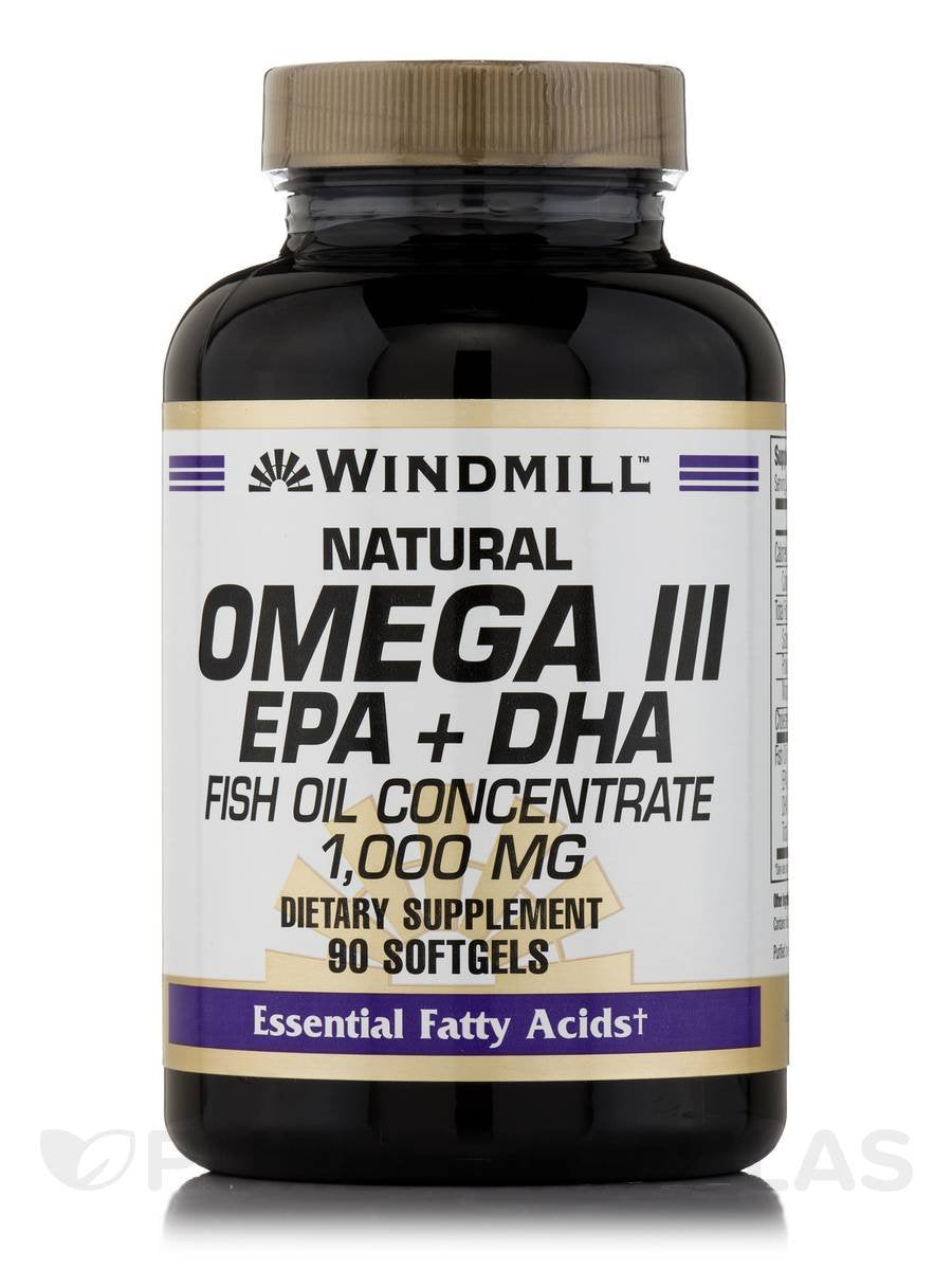 Omega 3 Fish Oil 1,000 mg Softgels, 90 ct B560
