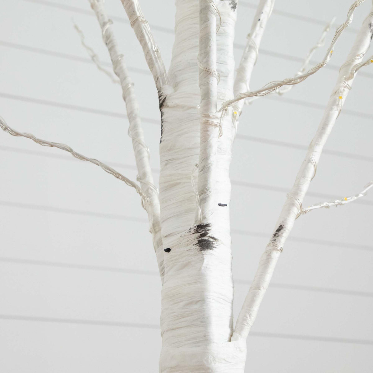 7-FT Pre-lit Artificial White Birch Tree with LED Lights S623