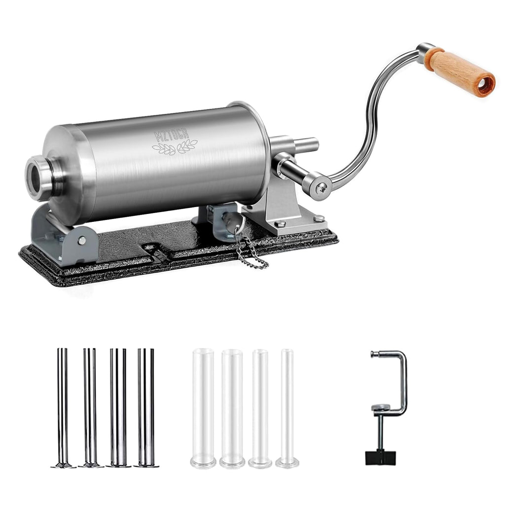 2.5LB Steel Sausage Stuffer with 8 Stuffing Tubes K159024