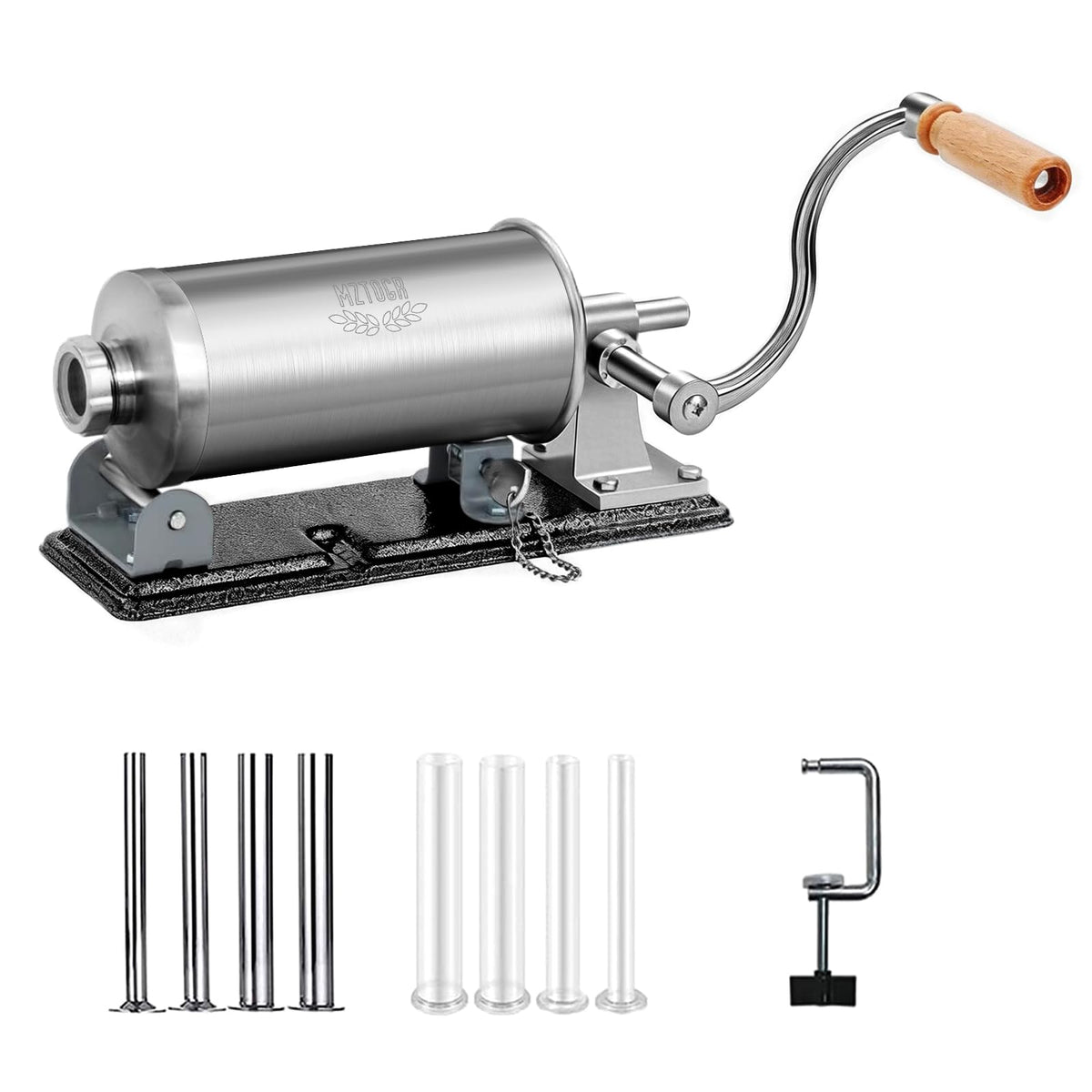 2.5LB Steel Sausage Stuffer with 8 Stuffing Tubes K159024