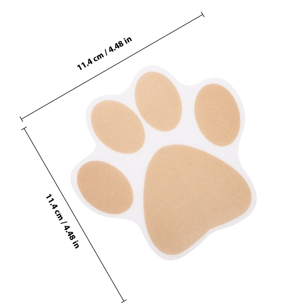 Gold Dog Paw Non Slip Bathtub Floor Stickers with Scraper C29051