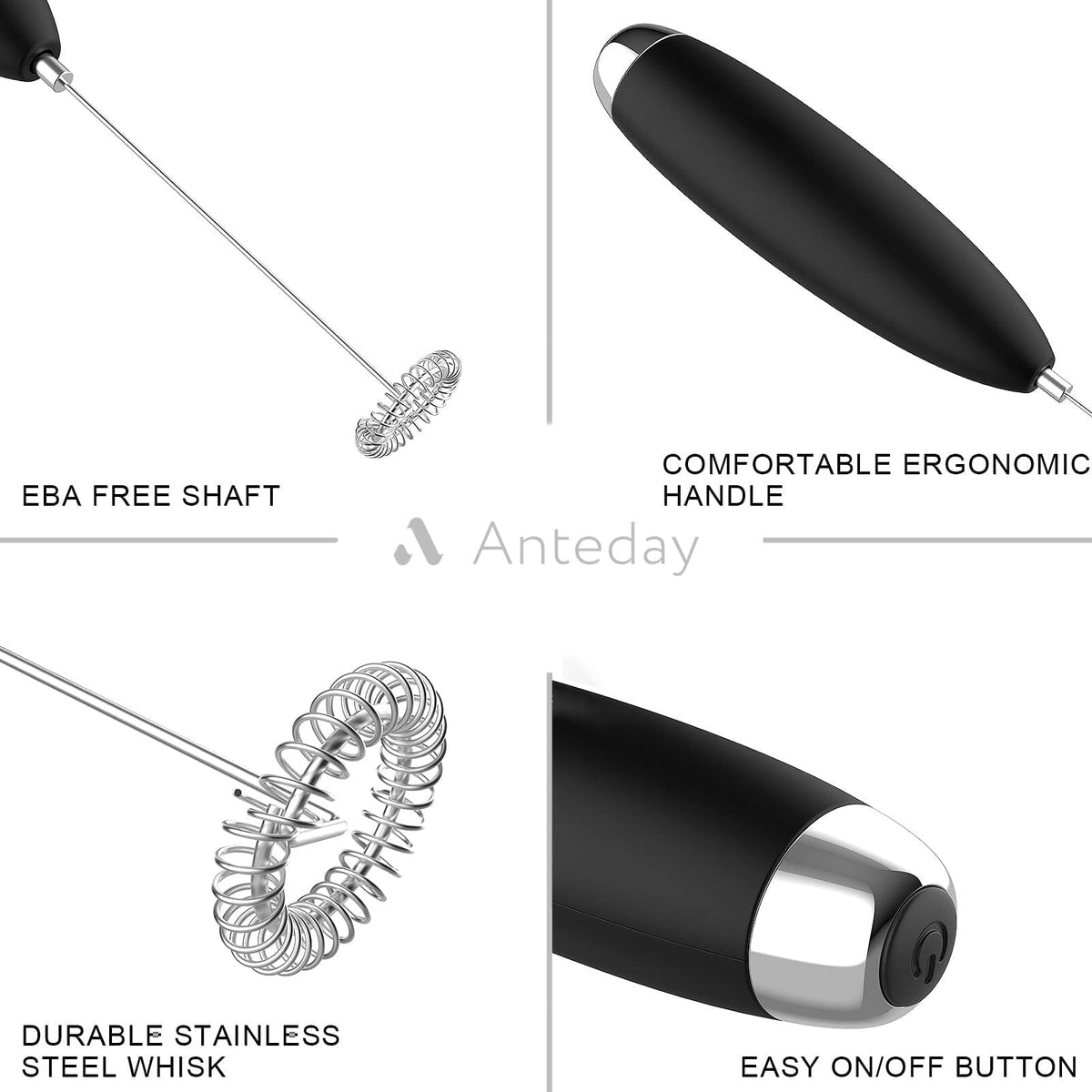 Electric Handheld Milk Frother Drink Mixer I318725