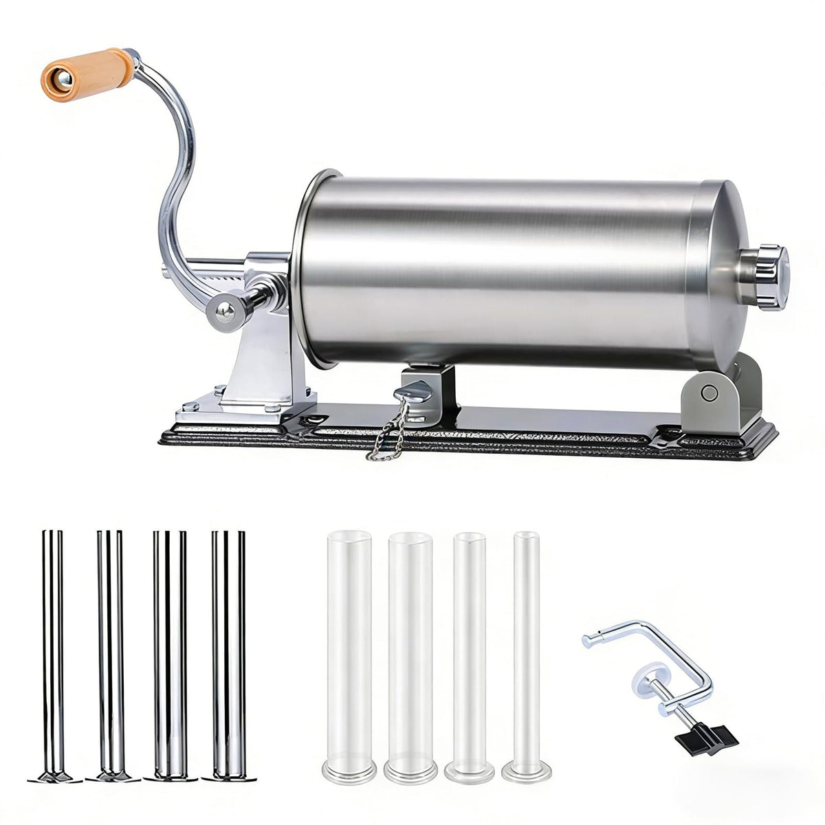 2.5LB Steel Sausage Stuffer with 8 Stuffing Tubes K159024