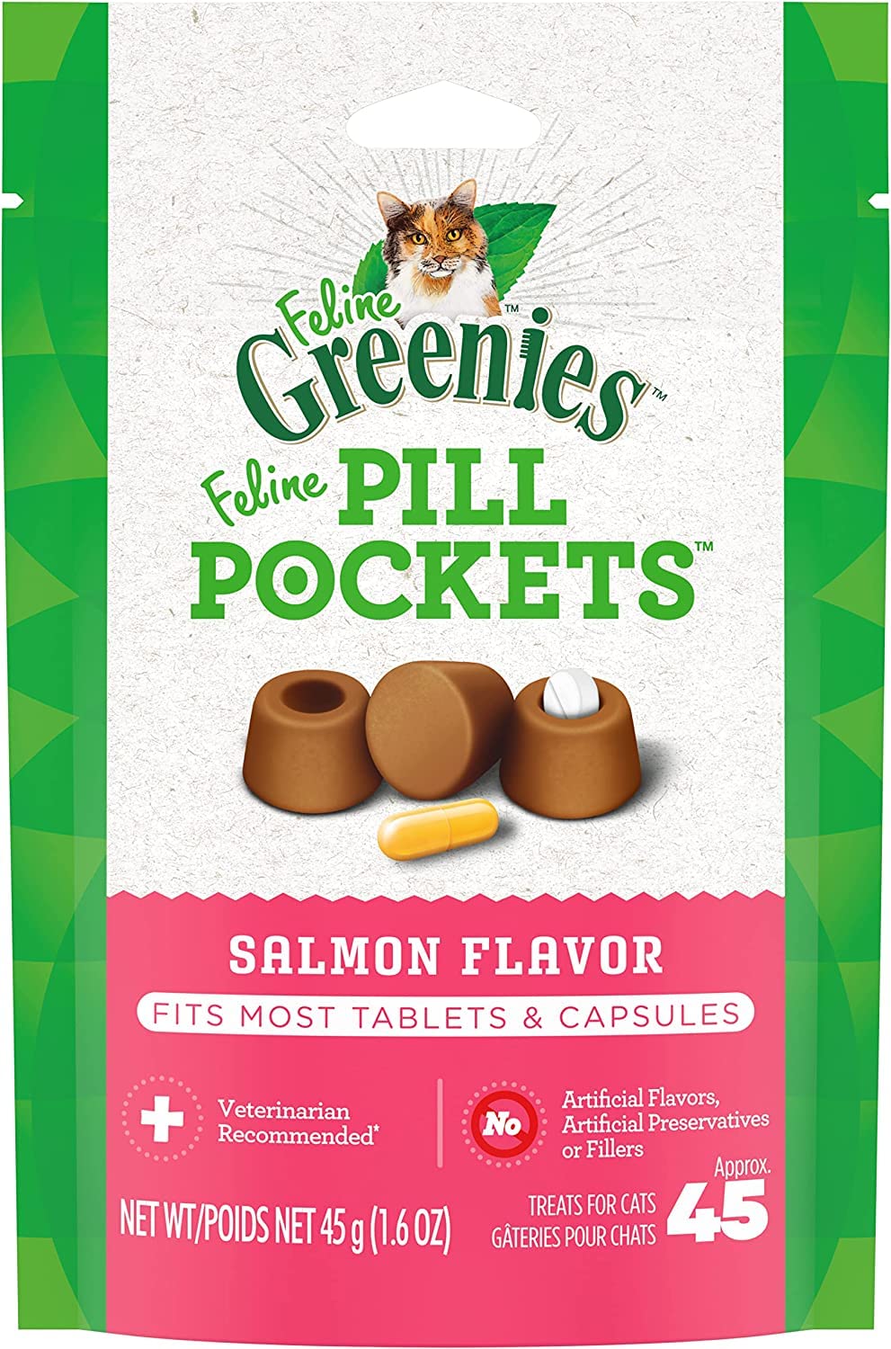 Salmon Cat Treats 1.6 oz Pack of 3 D1457