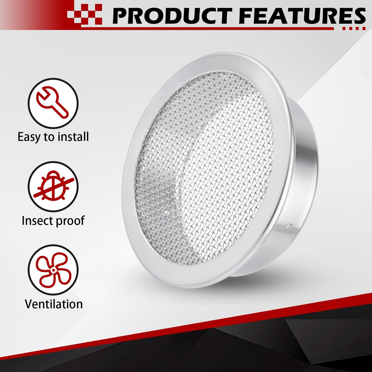 2-Inch Round Open Screen Vent 12 Pack Q557958
