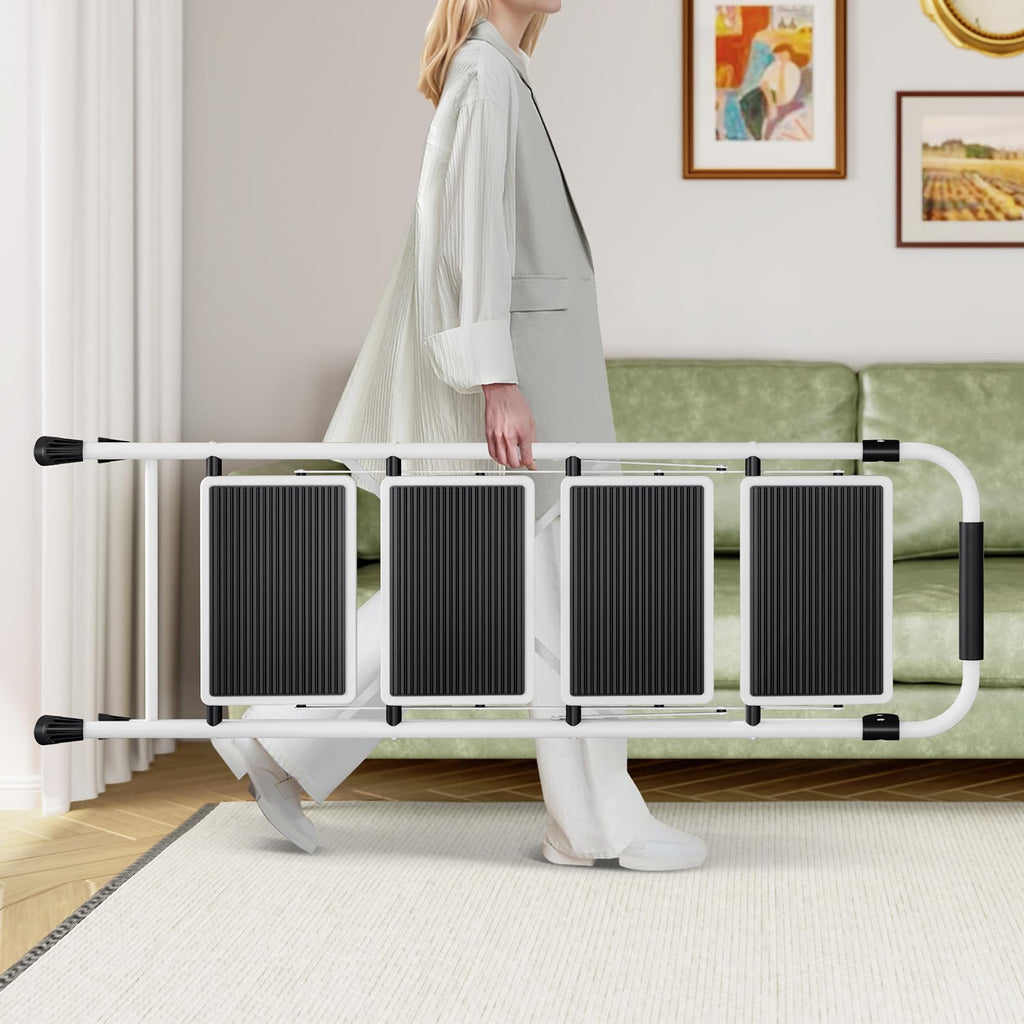4 Step Folding Step Stool with Anti-Slip Wide Pedal T54737