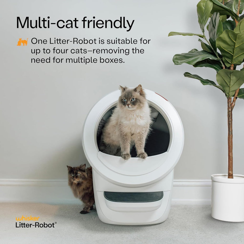 White Automatic Litter Box V960458