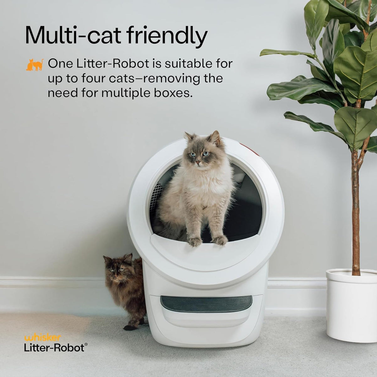 White Automatic Litter Box V960458