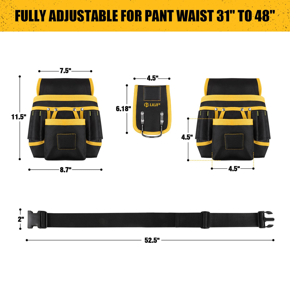 Heavy Duty 26 Pockets Magnetic Tool Belt G197