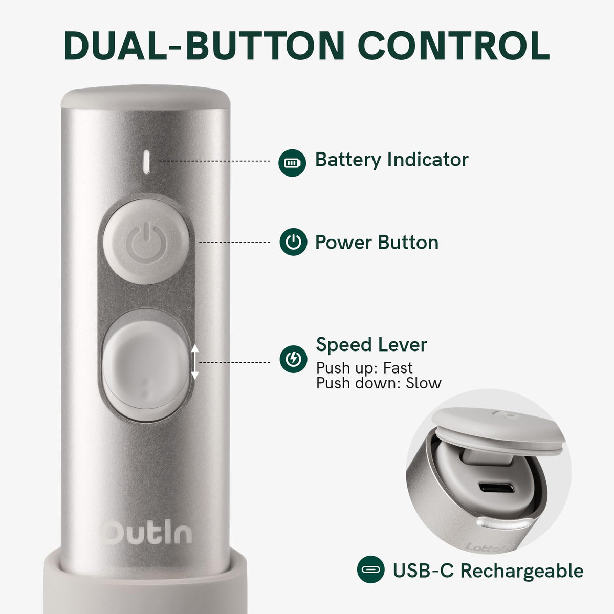 Handheld Rechargeable Milk Frother U1183