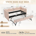 Twin Size Upholstered Daybed with Trundle M520857