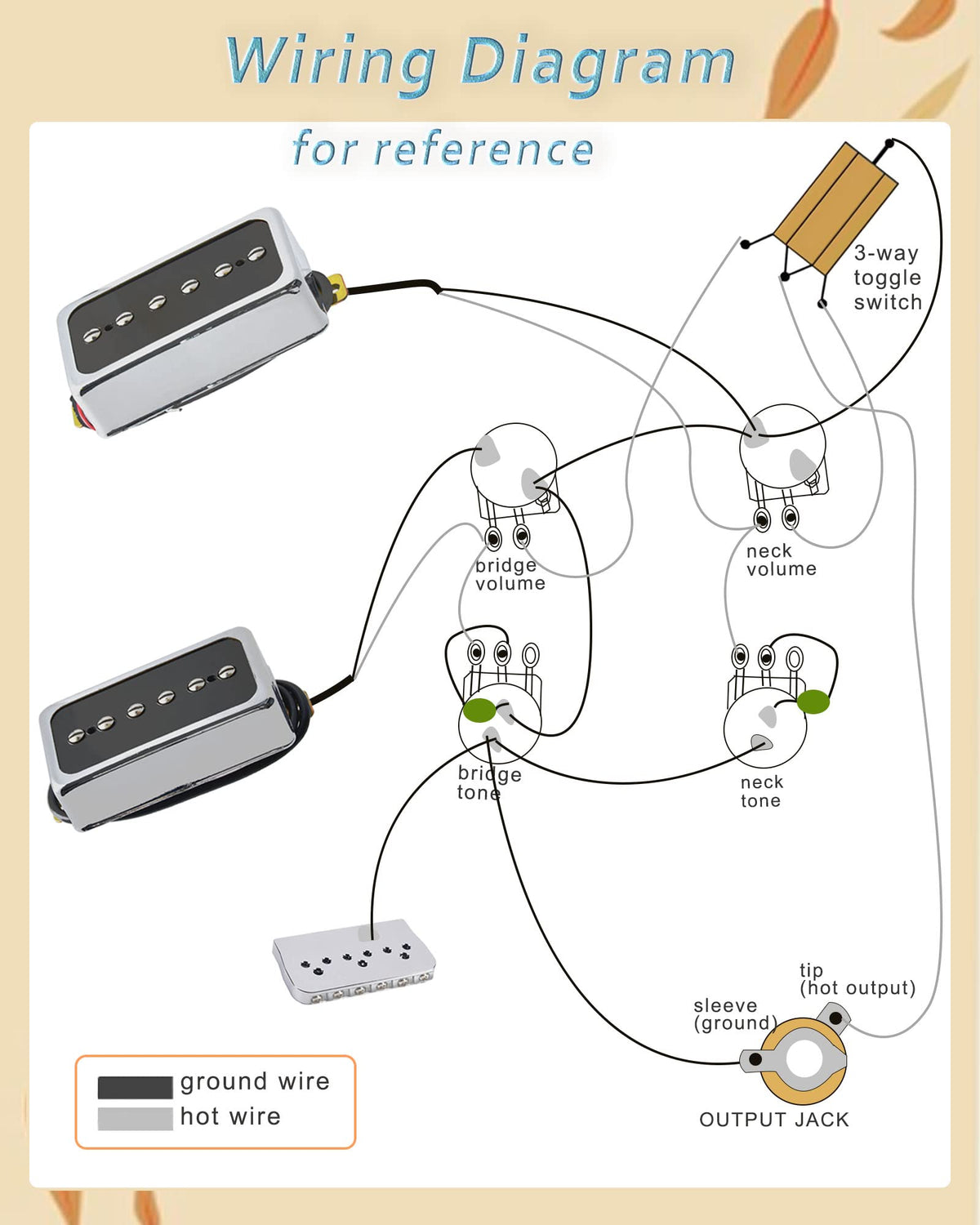 P90-Style Single Coil Pickup Set Alnico 5 Chrome/Black V31113