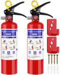 2 Pack 2.5 lb ABC Dry Chemical Fire Extinguisher Y381306