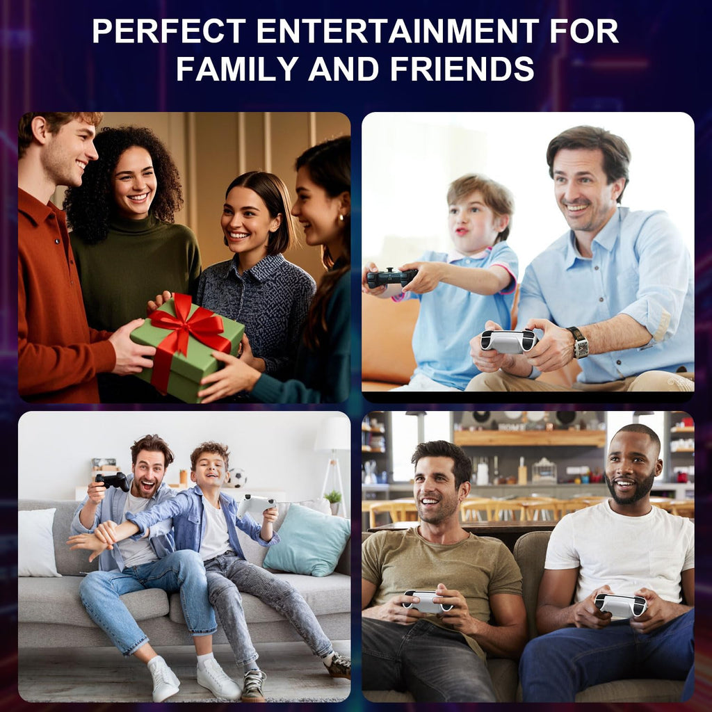 4K HDMI Retro Gaming Console with 64GB TF Card and 2.4G Wireless Controllers C433
