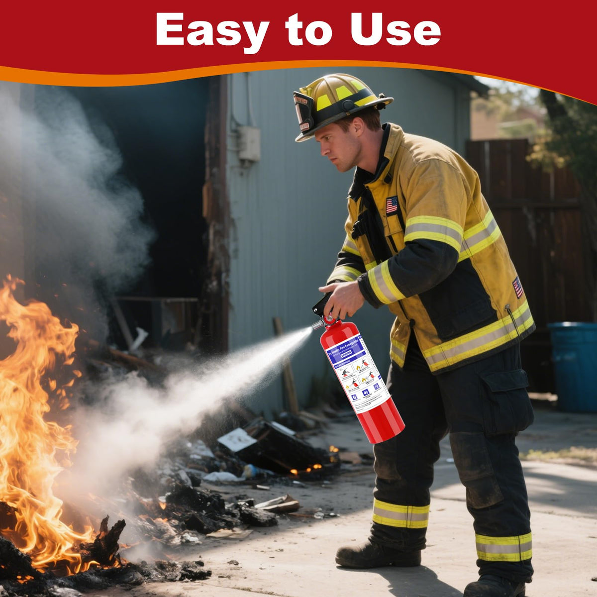 2 Pack 2.5 lb ABC Dry Chemical Fire Extinguisher Y381306