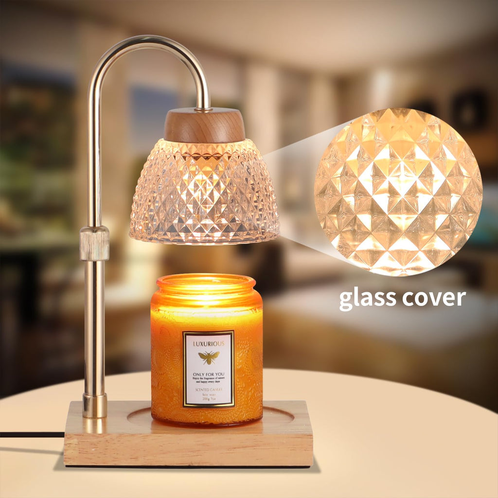 Dimmable Candle Warmer Lamp with Timer Adjustable Height V89275