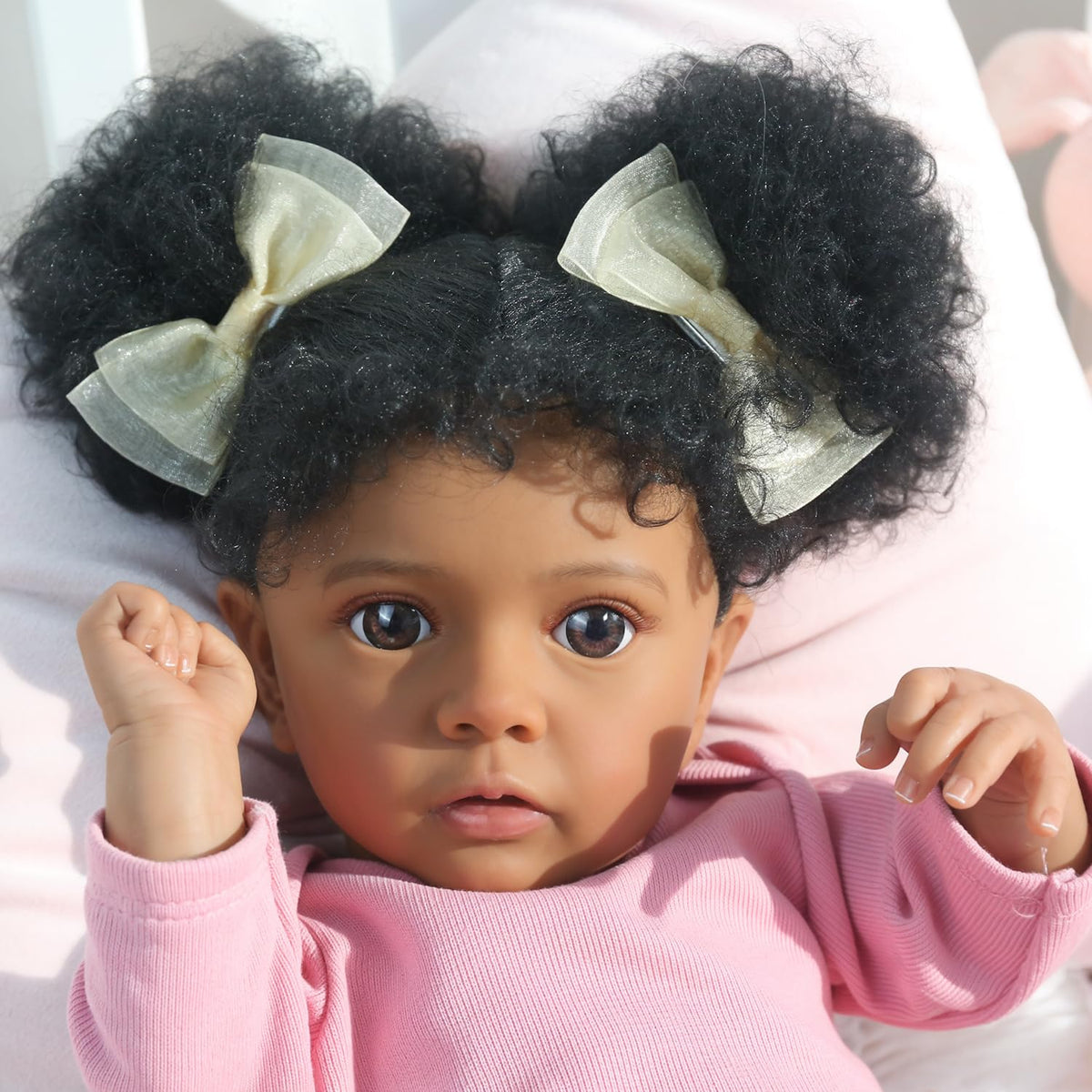 20 Inch Realistic Newborn Baby Doll in Pink Outfit G5337