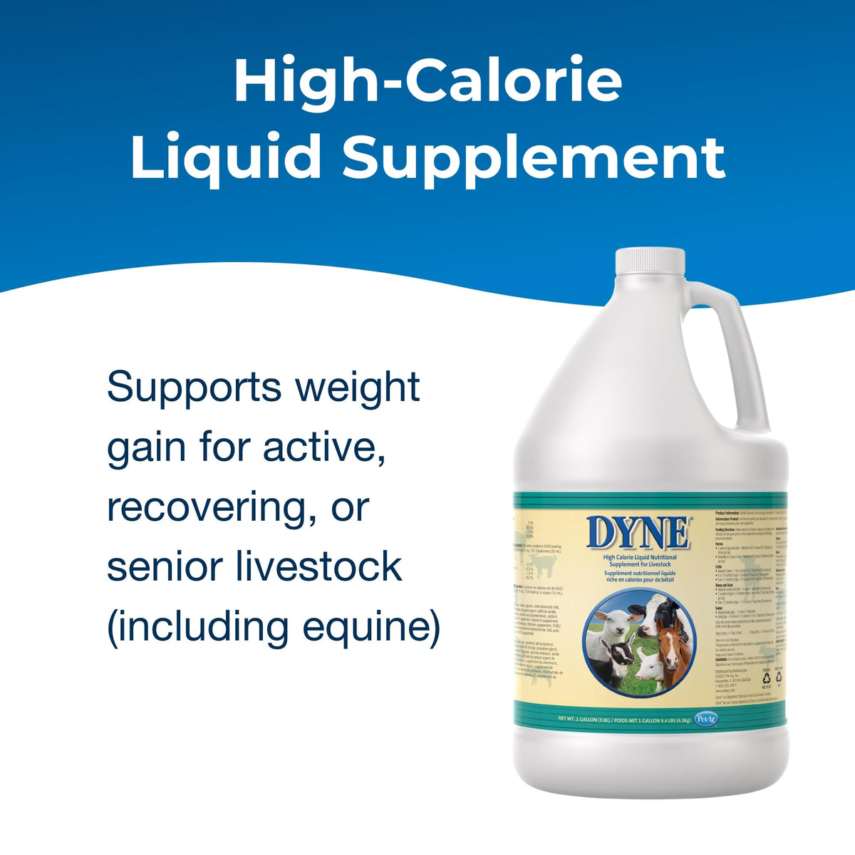 High Calorie Liquid Nutritional Supplement for Livestock 1 Gallon S826