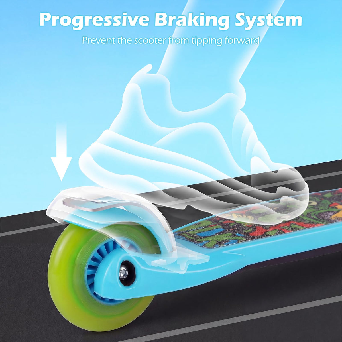 Kids 3-Wheel Kick Scooter with LED Front Wheels P2668