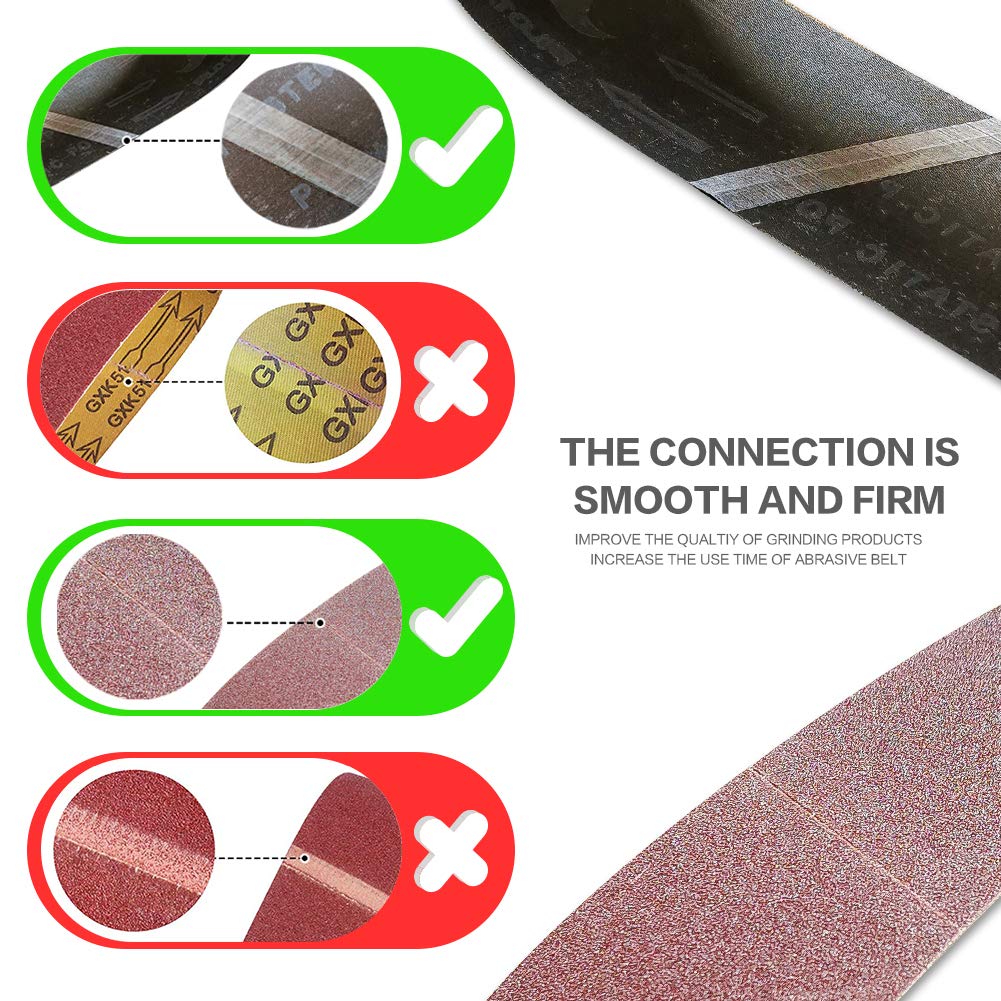 4 x 36 Inch 12 Pcs Aluminum Oxide Sanding Belt I964