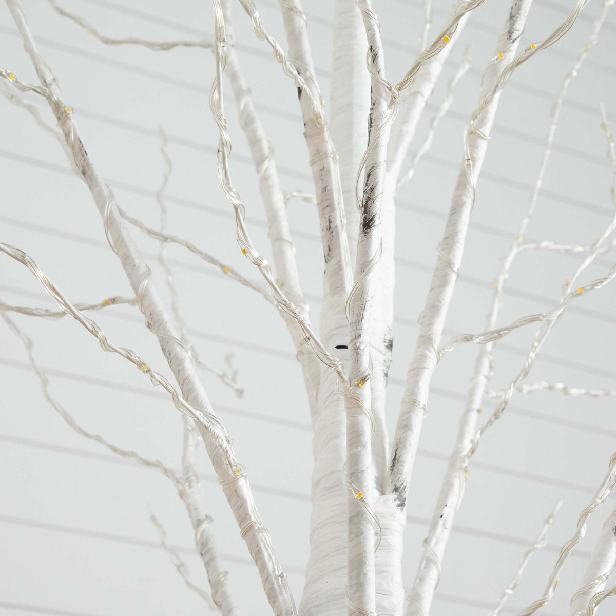 7-FT Pre-lit Artificial White Birch Tree with LED Lights S623