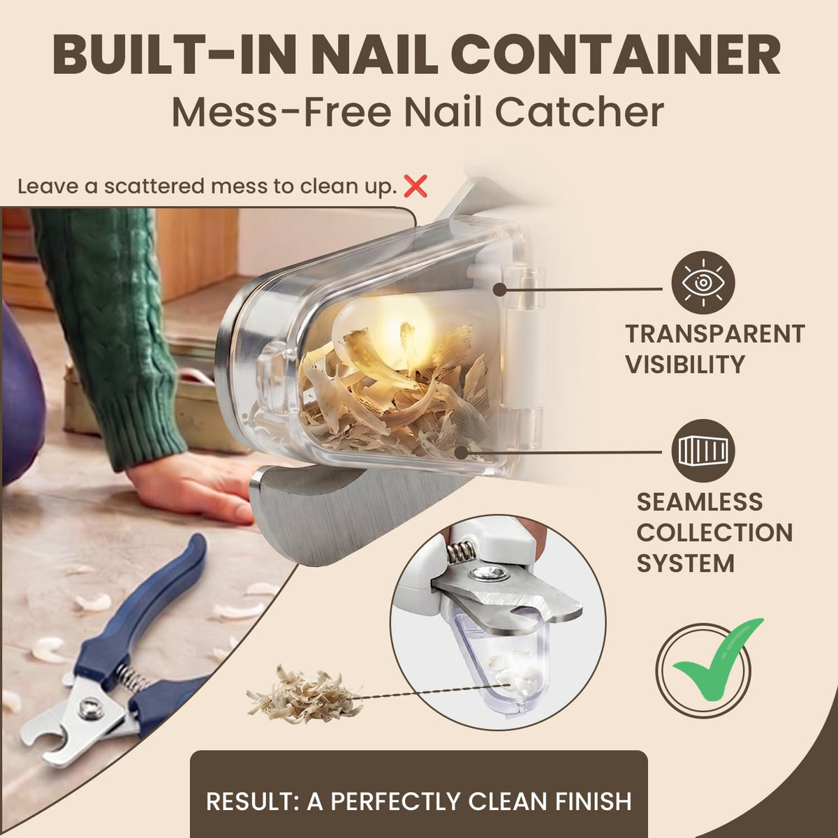 2-in-1 Dog & Cat Nail Clipper and Grinder with Light P3059