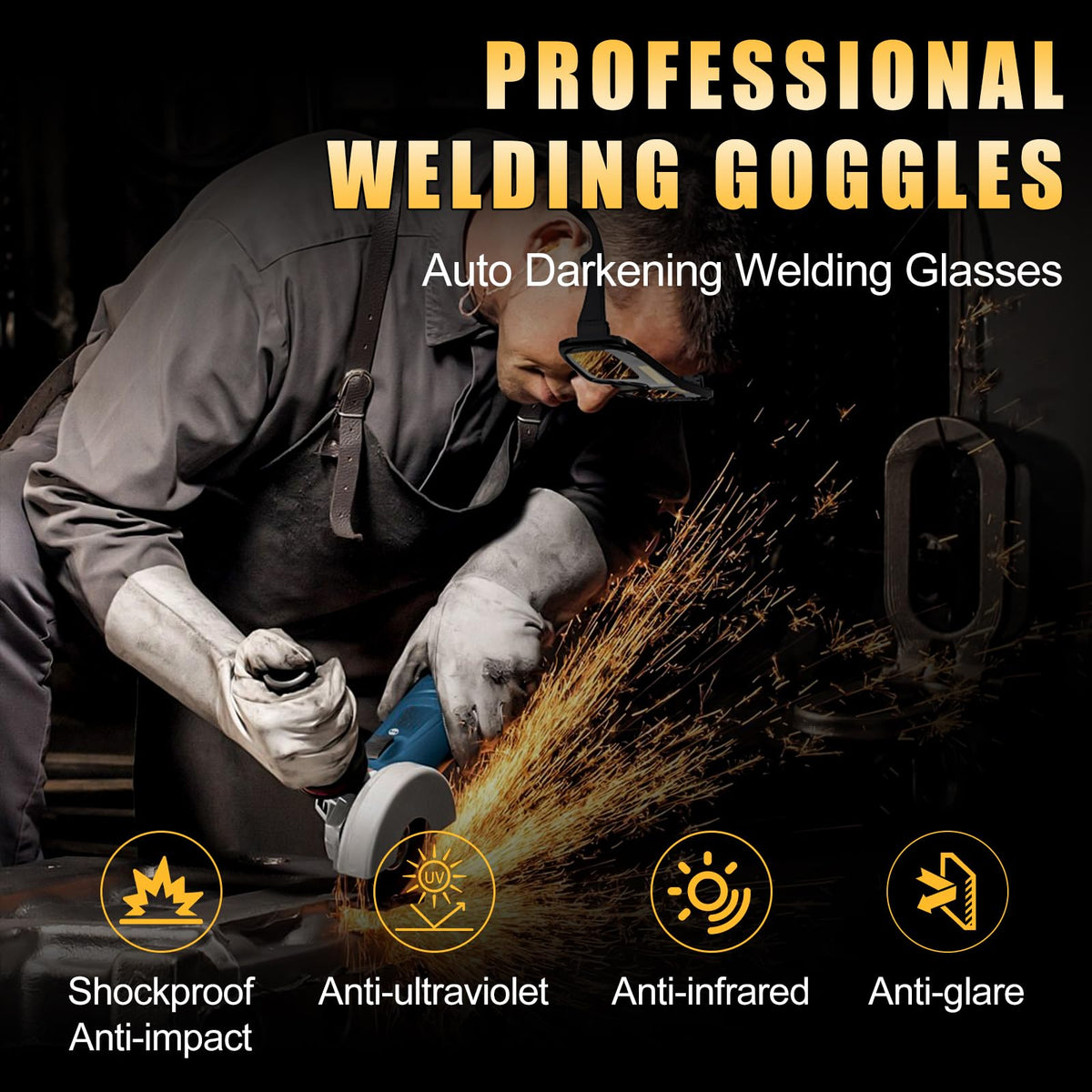 Auto Darkening Welding Safety Glasses Z948