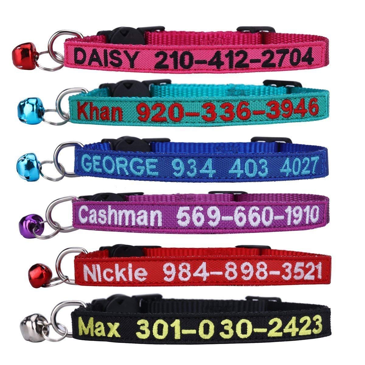 Nylon Cat Collar with Bell U629